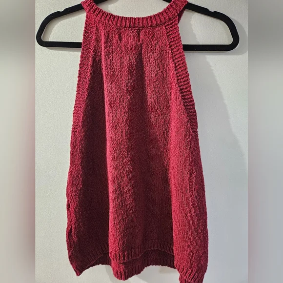 Maeve Sweaterknit Tank In Raspberry - Picture 5 of 6